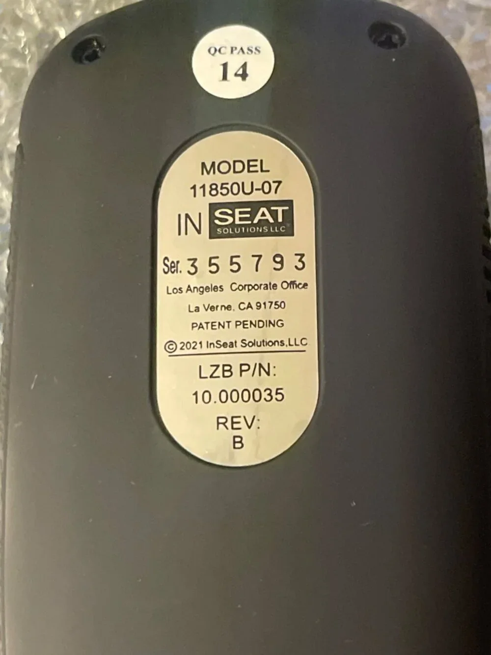 La-Z-Boy 1850U-07 OEM InSeat Recliner 6-button Remote 10.000035 Hand Wand NEW